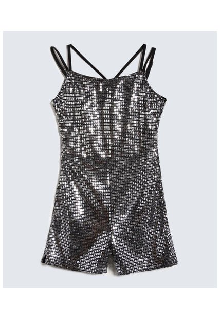 Enterizo Para Mujer Manga Sisa Color Plata Marca Seven Seven #28320424