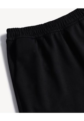 Bermuda Básico Pretina Elástica  Para Hombre Negro Seven Seven