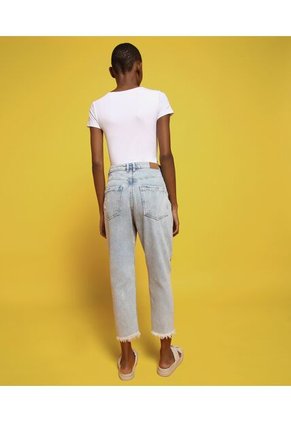 Jean Para Mujer Mom Color Azul  Marca Seven Seven #28160758