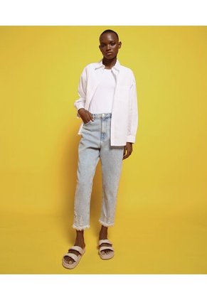 Jean Para Mujer Mom Color Azul  Marca Seven Seven #28160758