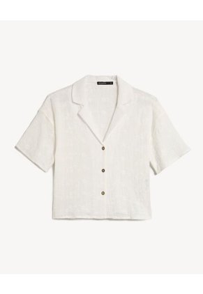 Blusa Para Mujer Manga Corta Color Marfil Marca Seven Seven #28124128