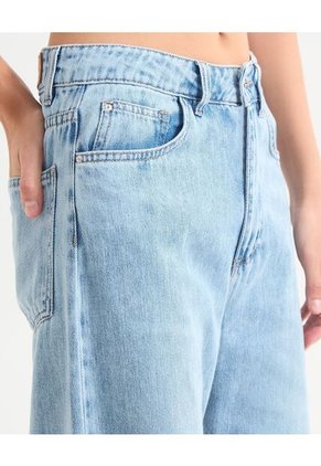 Jean Para Mujer Wide-Leg Color Azul Claro Marca Seven Seven #28160931