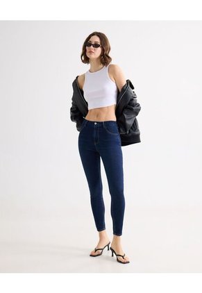 Jean Para Mujer Curvy Color Azul Oscuro Marca Seven Seven #28160842