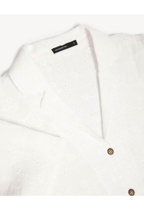 Blusa Para Mujer Manga Corta Color Marfil Marca Seven Seven #28124128