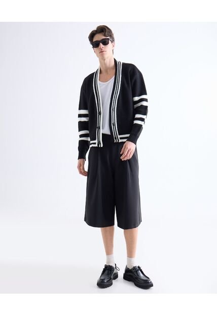 Bermuda  Para Hombre Regular Largo Color Negro Marca Seven Seven #45100752