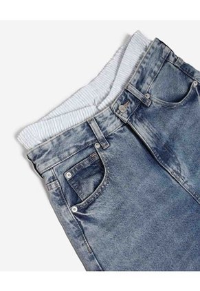 Jean Para Mujer Wide-Leg Color Azul Marca Seven Seven #28160976