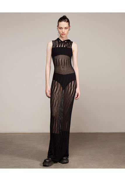 Vestido Para Mujer Manga Sisa Color Negro Marca Seven Seven #28171263