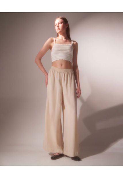 Pantalon Para Mujer  Color Arena Marca Seven Seven #28071782