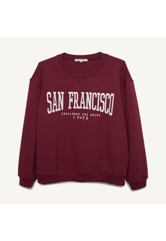 Buzo Para Hombre Cuello Redondo Color Vino Marca Seven Seven #45060636 Seven Seven