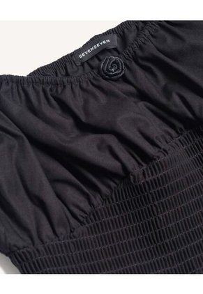 Vestido Para Mujer M/Sisa Corto Color Negro Marca Seven Seven #28171421