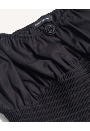 Vestido Para Mujer M/Sisa Corto Color Negro Marca Seven Seven #28171421