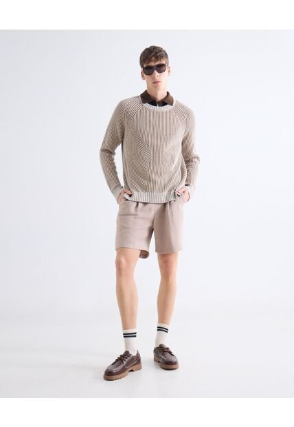 Bermuda  Para Hombre Regular Corto Color Beige Marca Seven Seven #45100773