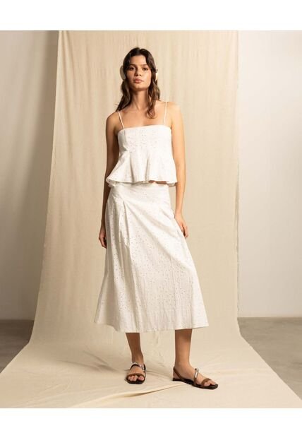 Falda  Para Mujer Medio Color Crudo Marca Seven Seven #28140989