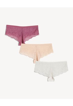 Panty Para Mujer Hipster Color Beige Marca Seven Seven #28800120