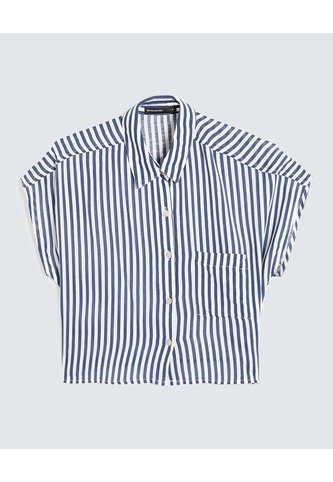 Blusa Para Mujer Manga Corta Color Azul Marca Seven Seven #28124014 Seven Seven