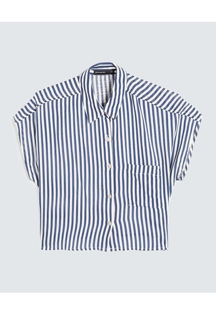 Blusa Para Mujer Manga Corta Color Azul Marca Seven Seven #28124014