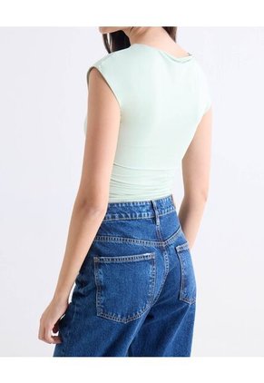 Camiseta Para Mujer Manga Corta Cuello Redondo Color Verde Marca Seven Seven #28096528