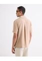 Camiseta Para Hombre Manga Corta Cuello Redondo Color Beige Marca Seven Seven #45092852 de Seven Seven