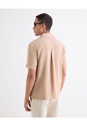 Camiseta Para Hombre Manga Corta Cuello Redondo Color Beige Marca Seven Seven #45092852
