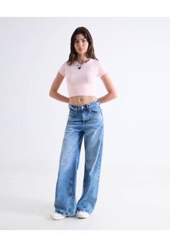 Camiseta Para Mujer Manga Corta Cuello Redondo Color Rosado Marca Seven Seven #28096407 Seven Seven