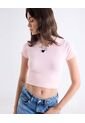 Camiseta Para Mujer Manga Corta Cuello Redondo Color Rosado Marca Seven Seven #28096407 de Seven Seven