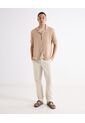 Camiseta Para Hombre Manga Corta Cuello Redondo Color Beige Marca Seven Seven #45092852 de Seven Seven