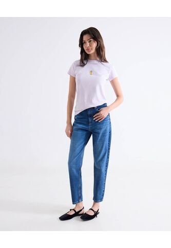 Camiseta Para Mujer Manga Corta Cuello Redondo Color Rosado Marca Seven Seven #28096550 Seven Seven