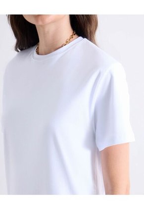 Camiseta Para Mujer Manga Corta Cuello Redondo Color Crudo Marca Seven Seven #28096516