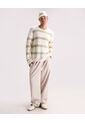 Saco Tejido Con Diseño En Franjas  Para Hombre Marfil Seven Seven de Seven Seven