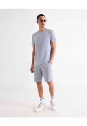 Camiseta  Para Hombre Manga Corta Cuello Redondo Color Azul Marca Seven Seven #45092835