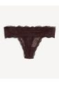 Set X3 Tangas Brasileras De Encaje X3 Para Mujer Café Seven Seven de Seven Seven