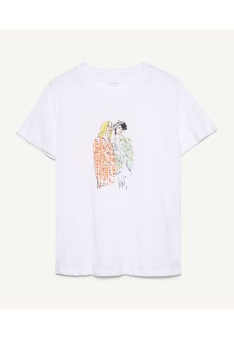 Camiseta Mujer Seven M/C Blanco Algodón Seven Seven