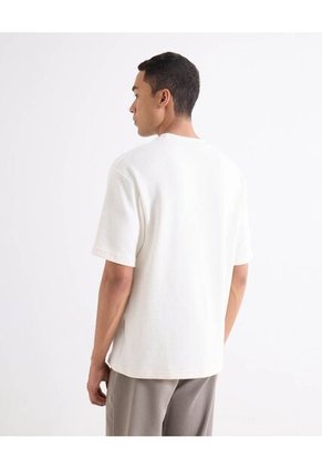 Camiseta Para Hombre Manga Corta Cuello Redondo Color Marfil Marca Seven Seven #45092792