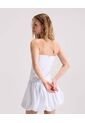 Vestido Strappless Encauchado  Para Mujer Blanco Seven Seven de Seven Seven