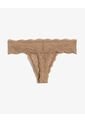 Set X3 Tangas Brasileras De Encaje X3 Para Mujer Café Seven Seven de Seven Seven