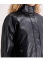 Chaqueta Pu Cuello Alto  Para Mujer Negro Seven Seven de Seven Seven