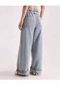 Jean Wide Leg Paper Bag  Para Mujer Azul Seven Seven de Seven Seven