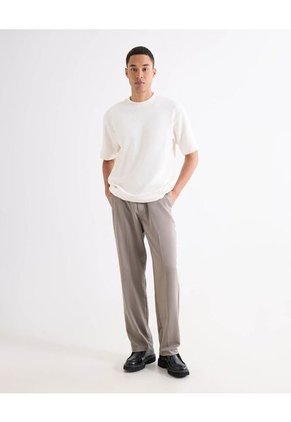 Camiseta Para Hombre Manga Corta Cuello Redondo Color Marfil Marca Seven Seven #45092792