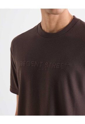 Camiseta Para Hombre Manga Corta Cuello Redondo Color Café Marca Seven Seven #45092811