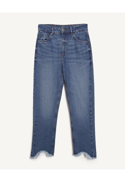 Jean Para Mujer Straight Color Azul  Marca Seven Seven #28160751