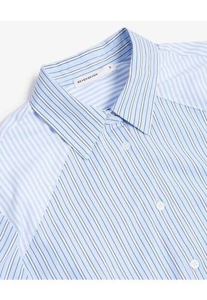 Blusa Para Mujer Manga Larga Color Azul Marca Seven Seven #28124125