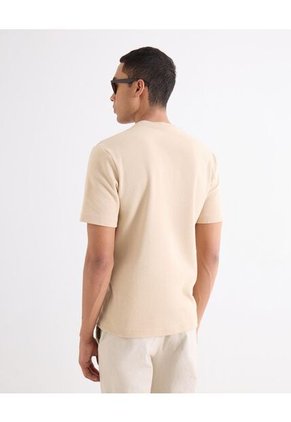 Camisa Resort Rustica  Para Hombre Camel Seven Seven