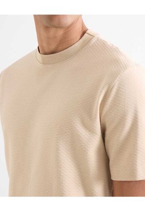 Camisa Resort Rustica  Para Hombre Camel Seven Seven