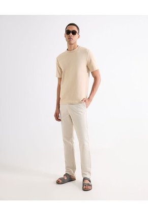 Camisa Resort Rustica  Para Hombre Camel Seven Seven