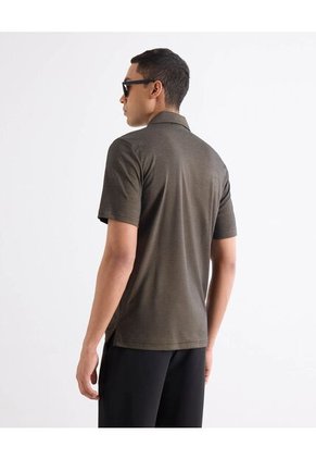 Polo Para Hombre Cuello Maquina Sin Bolsillo Color Café Marca Seven Seven #45110942