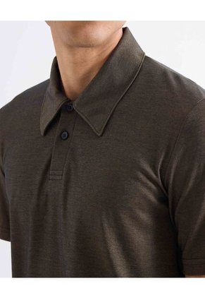 Polo Para Hombre Cuello Maquina Sin Bolsillo Color Café Marca Seven Seven #45110942