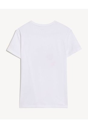 Camiseta Para Mujer Manga Corta Cuello Redondo Color Crudo Marca Seven Seven #28096541