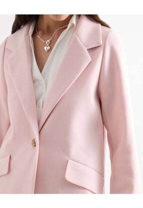 Chaqueta  Para Mujer Abrigo Color Rosa Marca Seven Seven #28081025