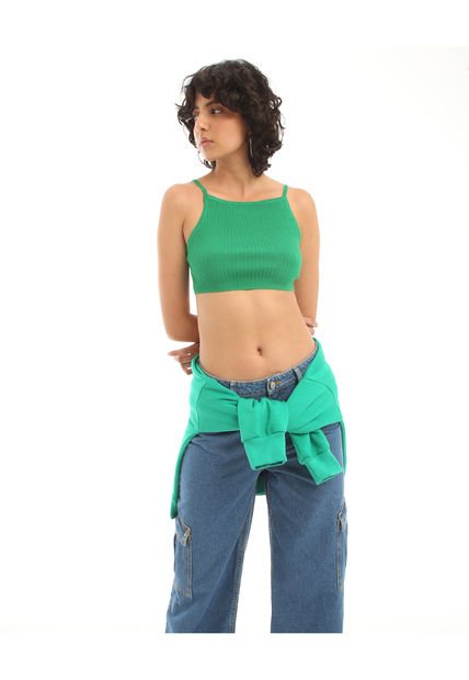 Camiseta Para Mujer Manga Sisa Color Verde  Marca Seven Seven #28095092
