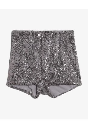 Short Para Mujer Multiusos Plano Color Plata Marca Seven Seven #28191111